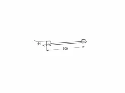 Toallero De Lavabo 50 Cm (Posibilidad De Instalación Mediante Tornillería O Adhesivo) – Victoria – Roca – A816655001