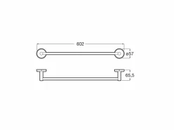 Toallero De Lavabo (Posibilidad De Instalación Mediante Tornillería O Adhesivo) – Twin – Roca – A816710001