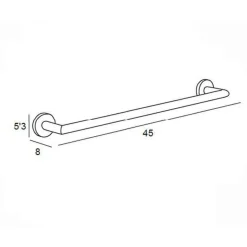 Toallero En Forma De Barra 45 Cm – Eco – Manillons Torrent