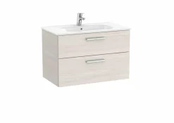UNIK – Conjunto De Mueble Base Con Dos Cajones Y Lavabo De Porcelana – Victoria – Roca